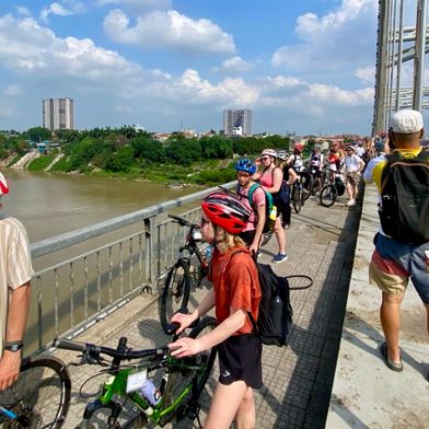 Hanoi fietstocht tijdens de groepsreis